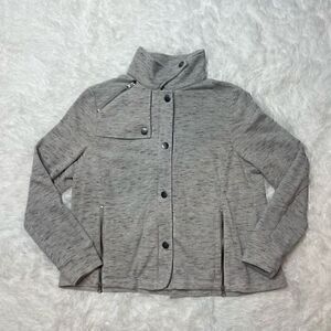 Cabi Full Zip Snap Rookie Jacket Long Sleeve Gray Size Large
